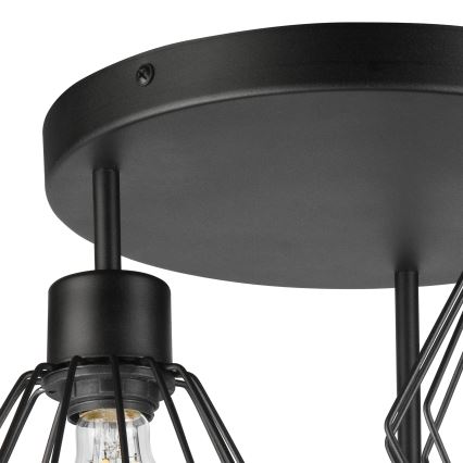 Lámpara de techo AUDREY 3xE27/60W/230V negro