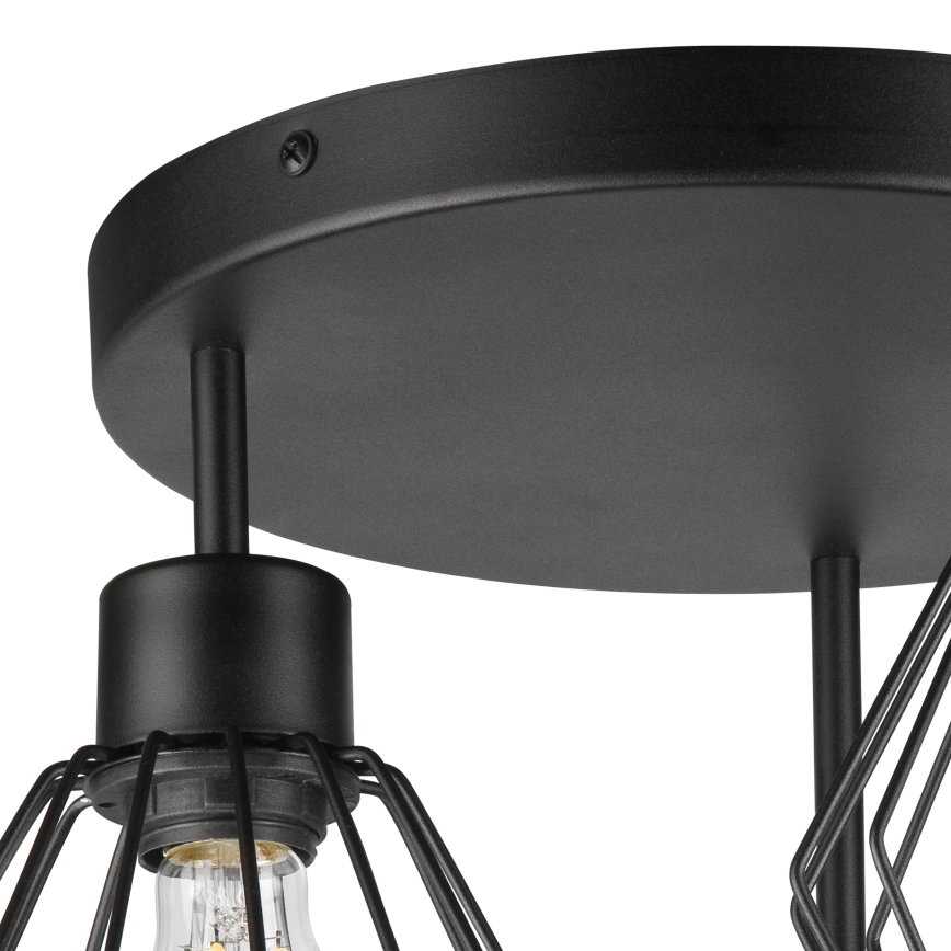 Lámpara de techo AUDREY 3xE27/60W/230V negro