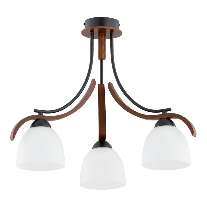 Lámpara de techo BAFIA 3xE27/15W/230V marrón