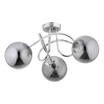 Lámpara de techo BANKO 3xE14/10W/230V cromo brillante