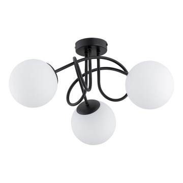 Lámpara de techo BANKO 3xE14/10W/230V negro