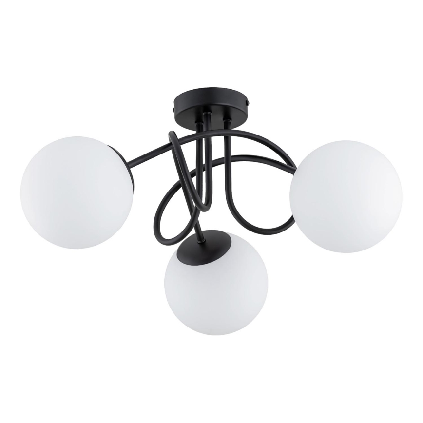 Lámpara de techo BANKO 3xE14/10W/230V negro