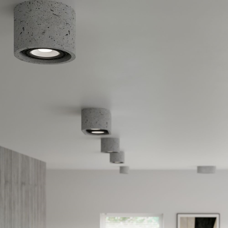 Lámpara de techo BASIC AR111 1xGU10/40W/230V concreto