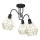 Lámpara de techo BERGEN 3xE27/60W/230V negro/dorado