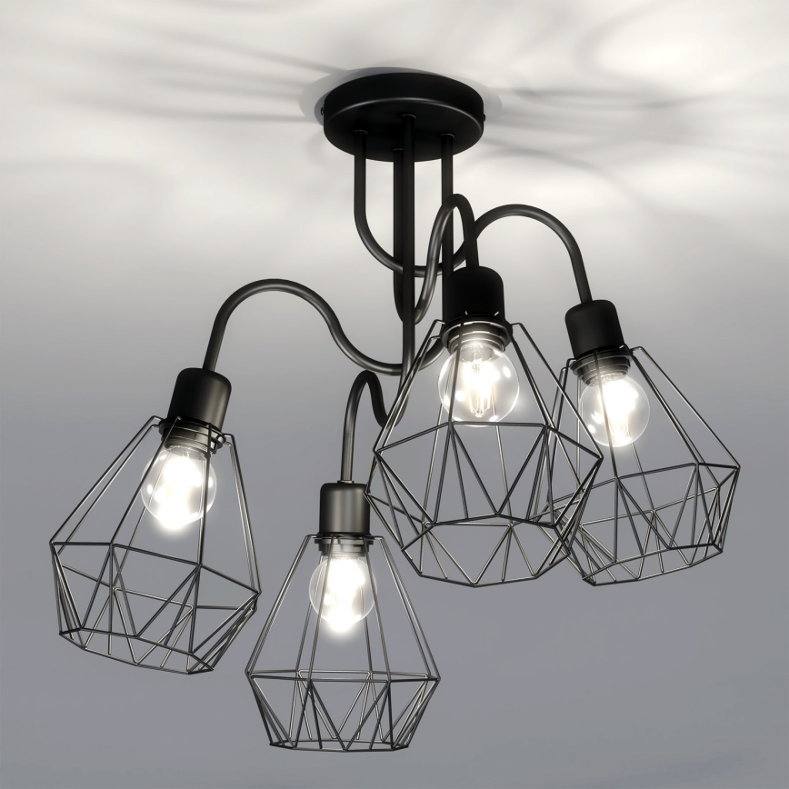 Lámpara de techo BERGEN 4xE27/60W/230V