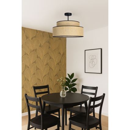 Lámpara de techo BOHO 1xE27/60W/230V beige