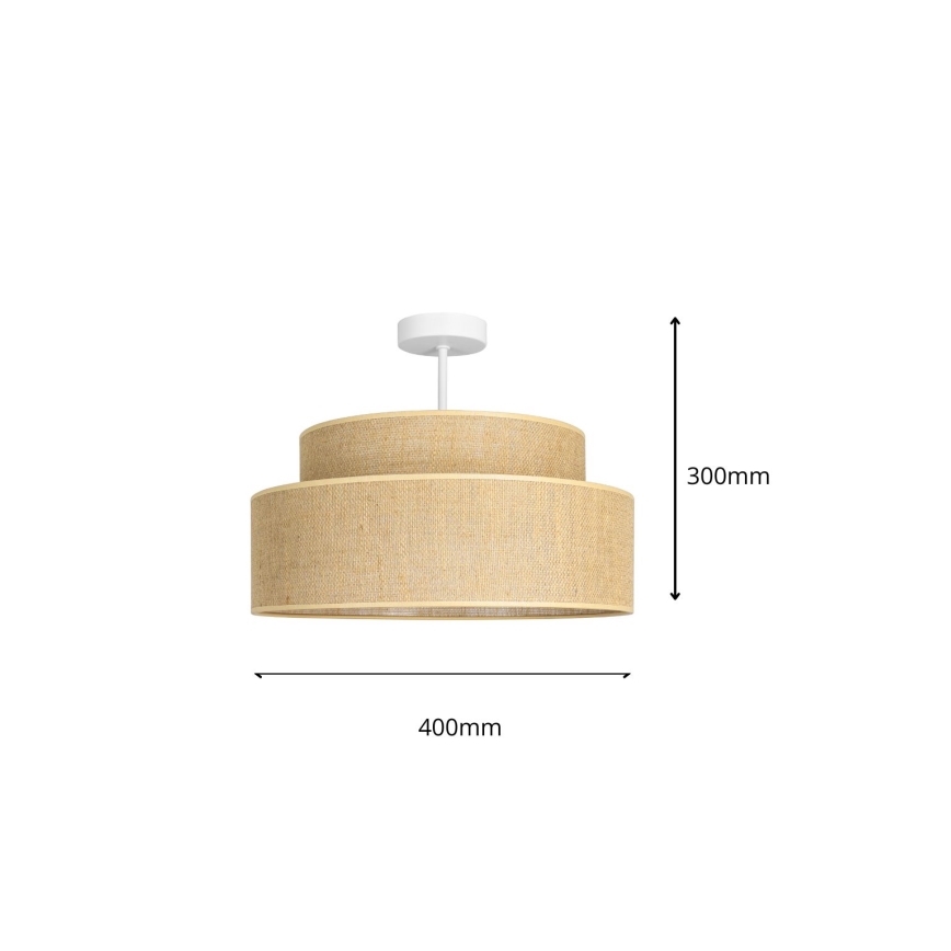 Lámpara de techo BOHO 1xE27/60W/230V beige