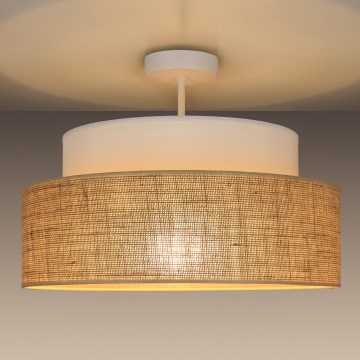 Lámpara de techo BOHO 1xE27/60W/230V blanco/beige