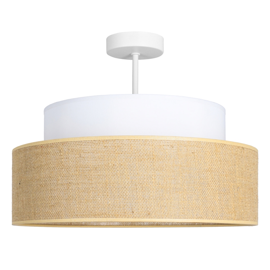 Lámpara de techo BOHO 1xE27/60W/230V blanco/beige