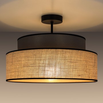 Lámpara de techo BOHO 1xE27/60W/230V marrón/beige