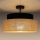 Lámpara de techo BOHO 1xE27/60W/230V negro/beige