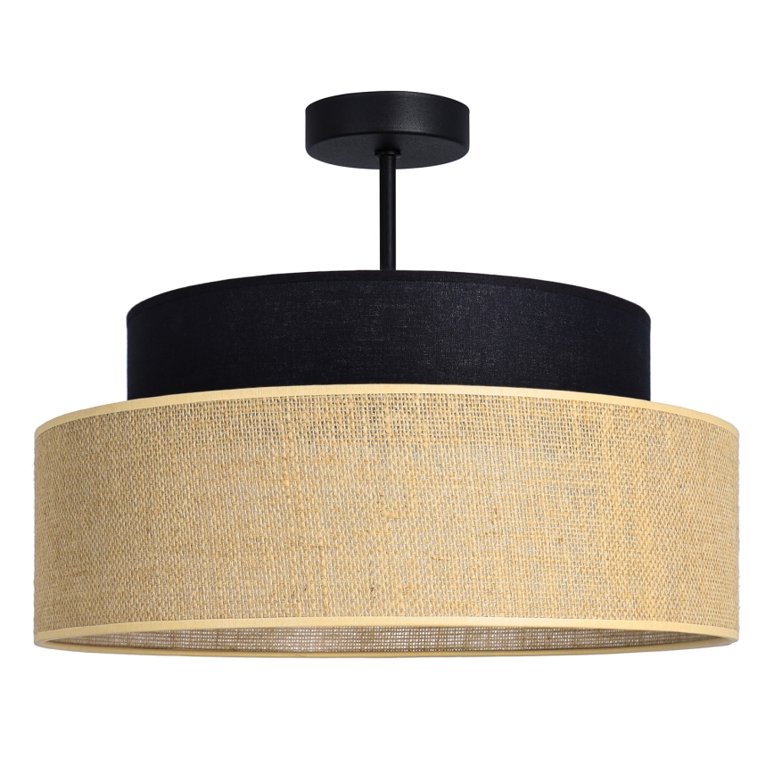 Lámpara de techo BOHO 1xE27/60W/230V negro/beige