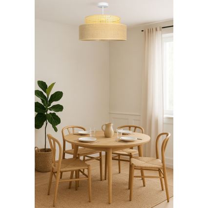 Lámpara de techo BOHO 1xE27/60W/230V ratán