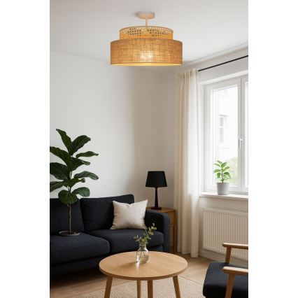 Lámpara de techo BOHO 1xE27/60W/230V ratán