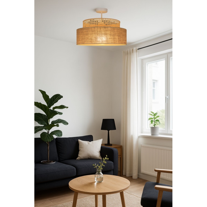 Lámpara de techo BOHO 1xE27/60W/230V ratán