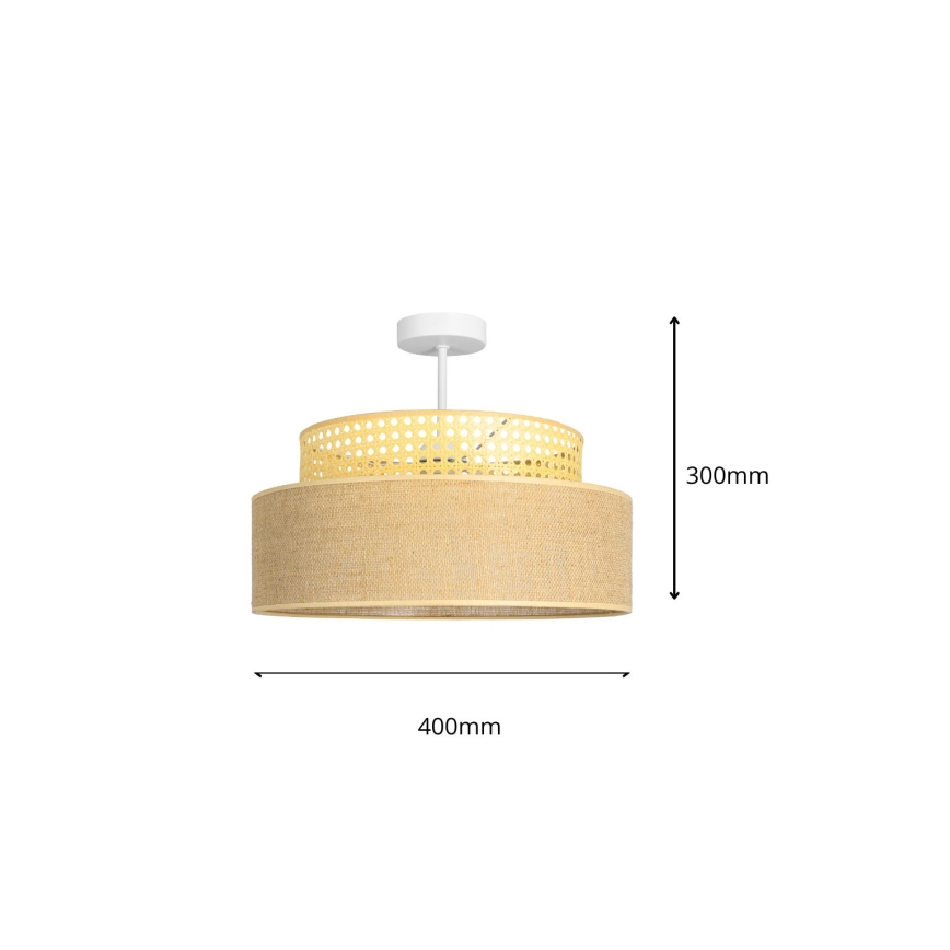 Lámpara de techo BOHO 1xE27/60W/230V ratán
