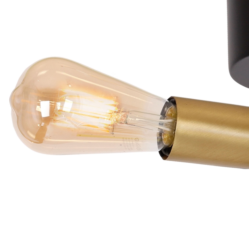 Lámpara de techo BRENDA 2xE27/60W/230V negro/dorado