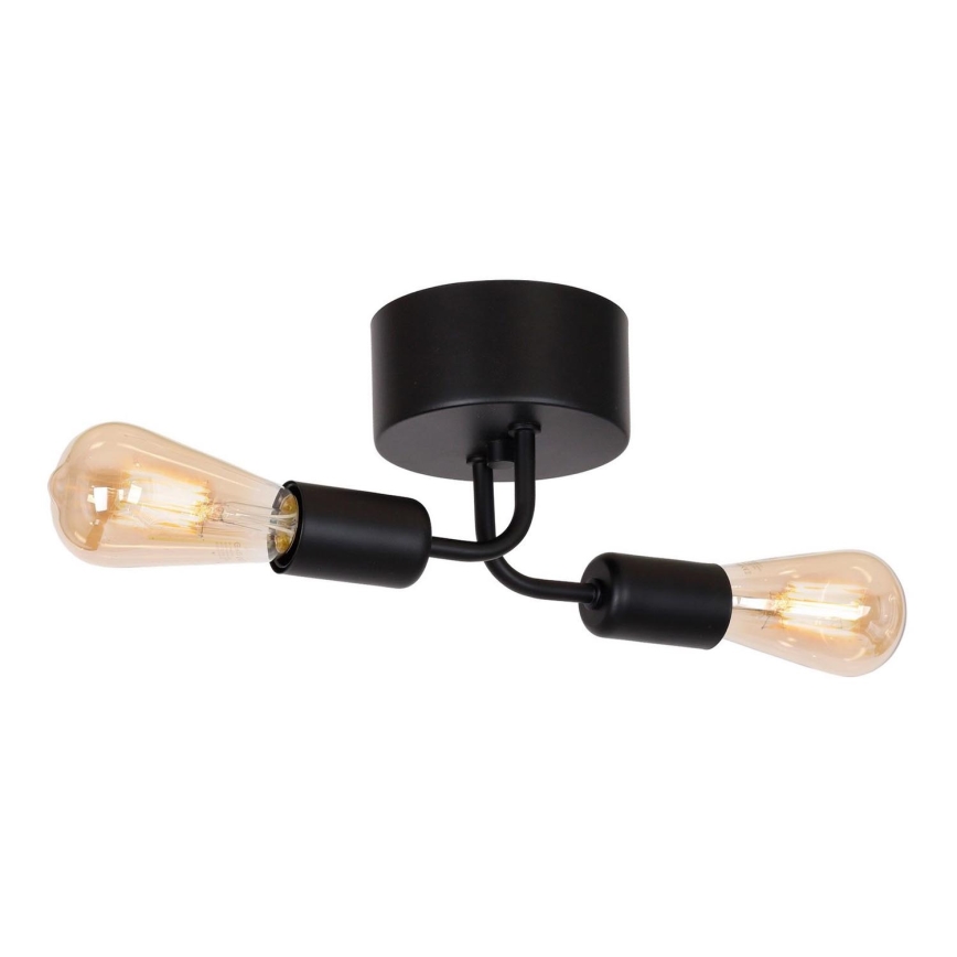 Lámpara de techo BRENDA 2xE27/60W/230V negro