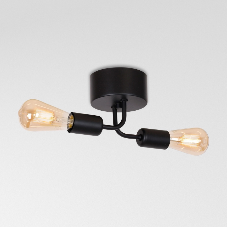 Lámpara de techo BRENDA 2xE27/60W/230V negro