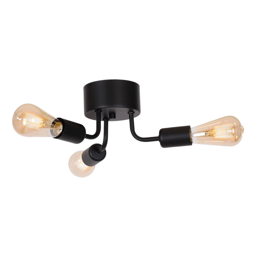 Lámpara de techo BRENDA 3xE27/60W/230V negro