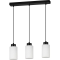 Lámpara de techo con cadena BOSCO 3xE27/60W/230V