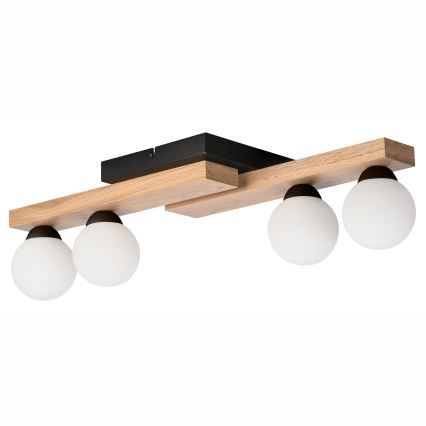 Lámpara de techo CORTINA 4xG9/5W/230V negro/roble
