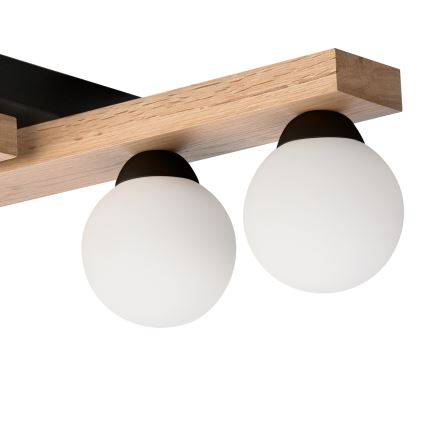 Lámpara de techo CORTINA 4xG9/5W/230V negro/roble