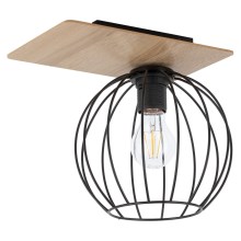 Lámpara de techo CYBER 1xE27/60W/230V madera/negro