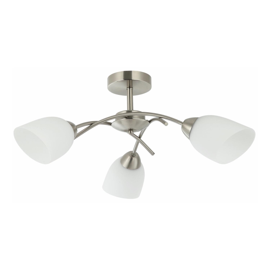 Lámpara de techo DONNA 3xE27/60W/230V níquel
