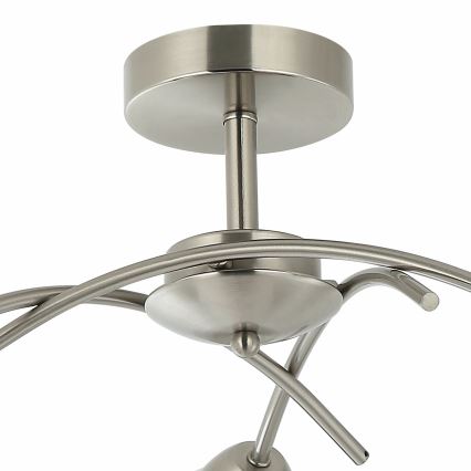 Lámpara de techo DONNA 3xE27/60W/230V níquel