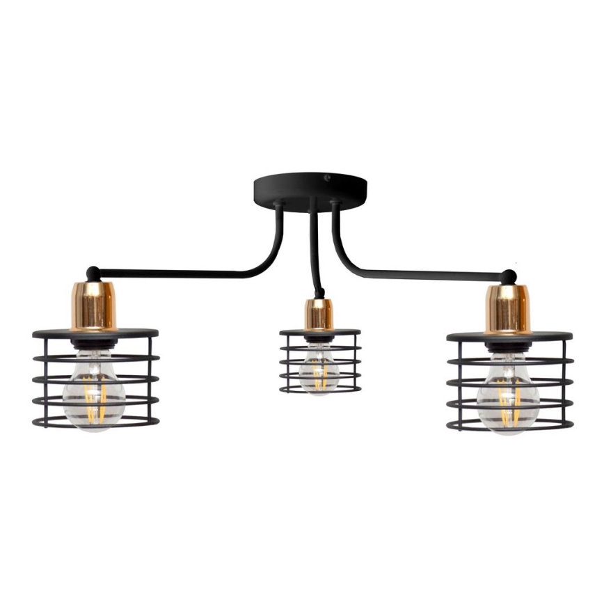 Lámpara de techo EDISON 3xE27/15W/230V