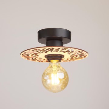 Lámpara de techo FALCO 1xE27/60W/230V diá. 20 cm beige