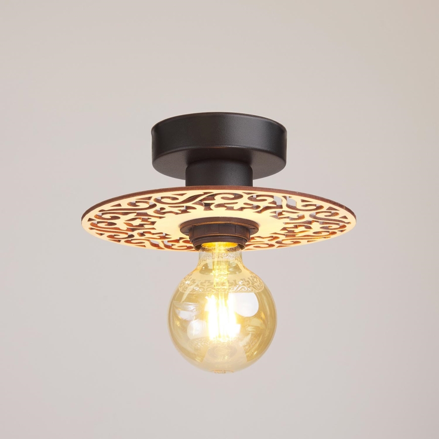 Lámpara de techo FALCO 1xE27/60W/230V diá. 20 cm beige