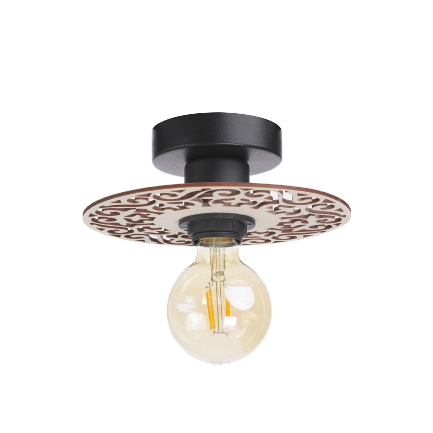 Lámpara de techo FALCO 1xE27/60W/230V diá. 20 cm beige