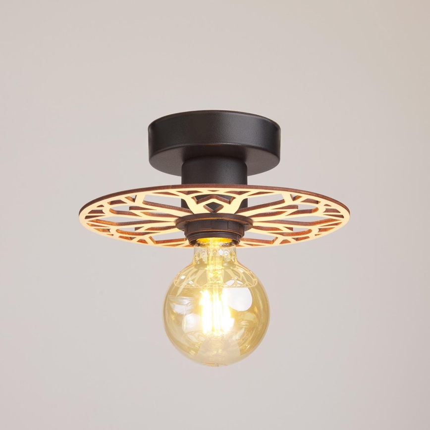 Lámpara de techo FALCO 1xE27/60W/230V diá. 20 cm beige