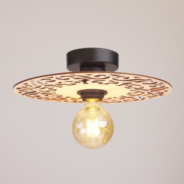 Lámpara de techo FALCO 1xE27/60W/230V diá. 30 cm beige