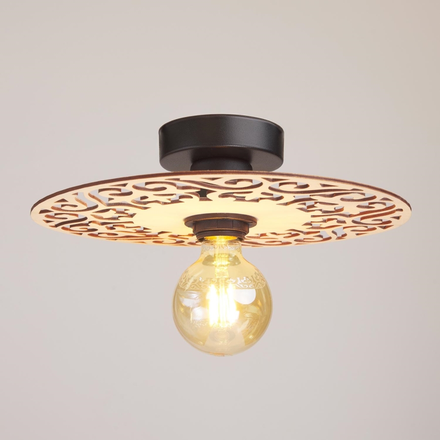 Lámpara de techo FALCO 1xE27/60W/230V diá. 30 cm beige