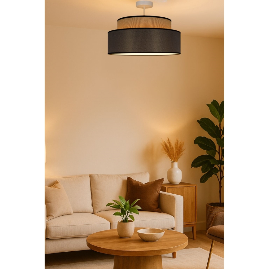 Lámpara de techo GRACE 1xE27/60W/230V beige/marrón