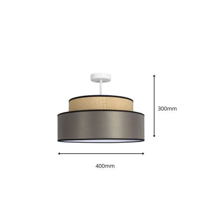 Lámpara de techo GRACE 1xE27/60W/230V beige/marrón
