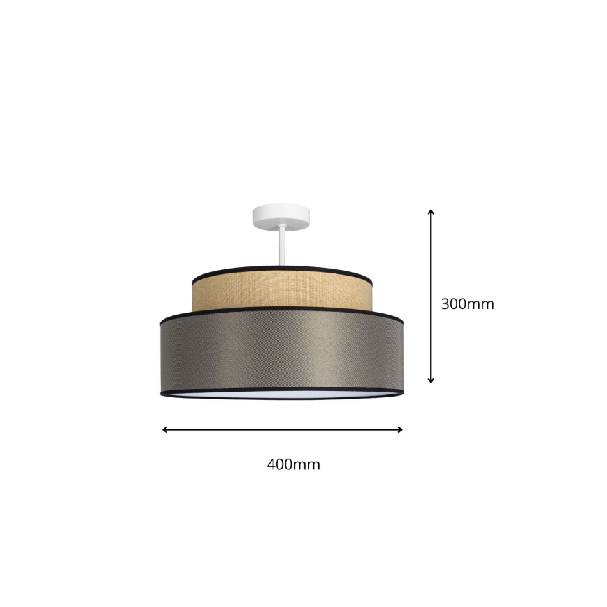 Lámpara de techo GRACE 1xE27/60W/230V beige/marrón