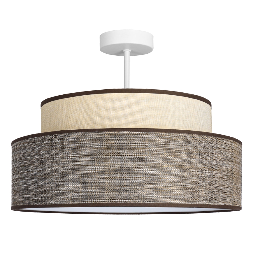Lámpara de techo GRACE 1xE27/60W/230V color crema/marrón