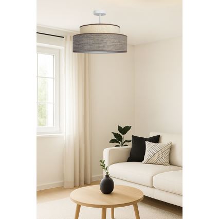 Lámpara de techo GRACE 1xE27/60W/230V color crema/marrón