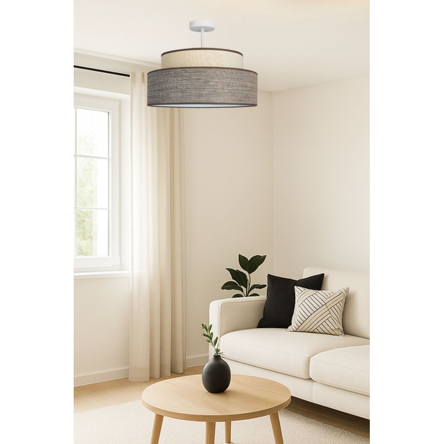 Lámpara de techo GRACE 1xE27/60W/230V color crema/marrón