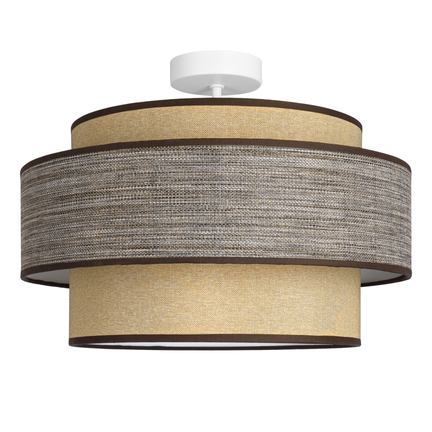 Lámpara de techo GRACE 1xE27/60W/230V color crema/marrón