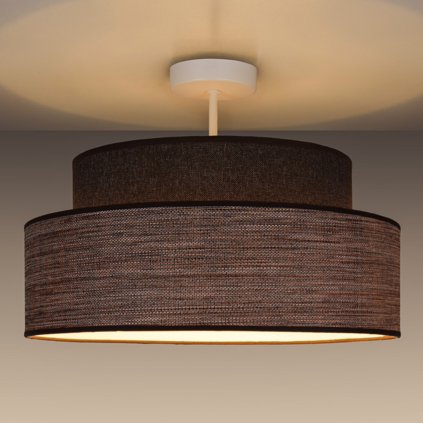 Lámpara de techo GRACE 1xE27/60W/230V marrón/beige