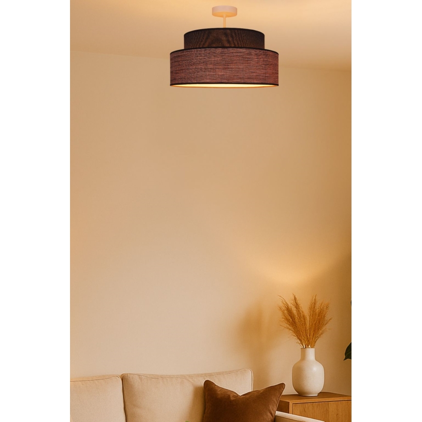 Lámpara de techo GRACE 1xE27/60W/230V marrón/beige