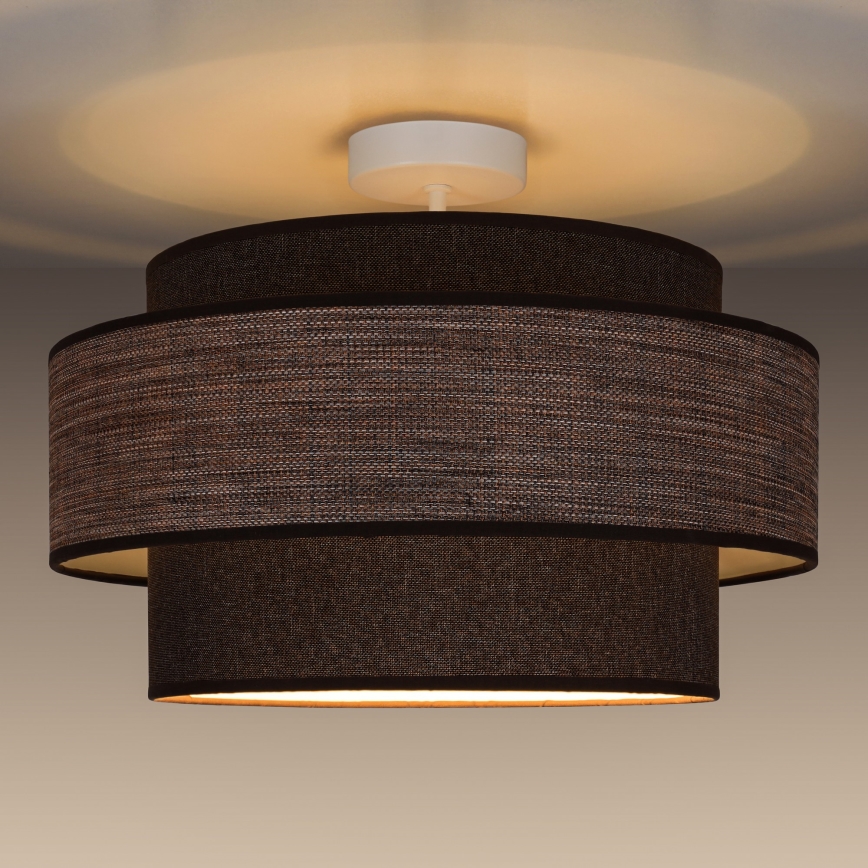 Lámpara de techo GRACE 1xE27/60W/230V marrón/beige