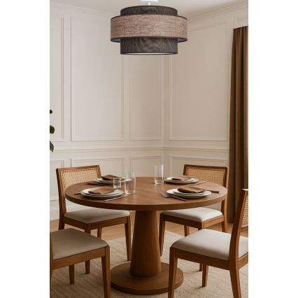 Lámpara de techo GRACE 1xE27/60W/230V marrón/beige