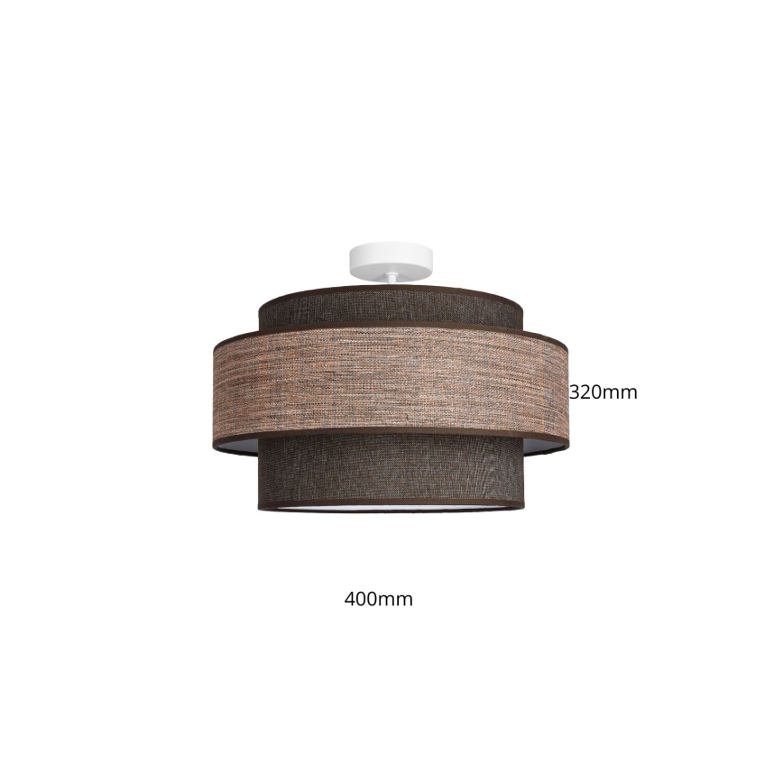 Lámpara de techo GRACE 1xE27/60W/230V marrón/beige