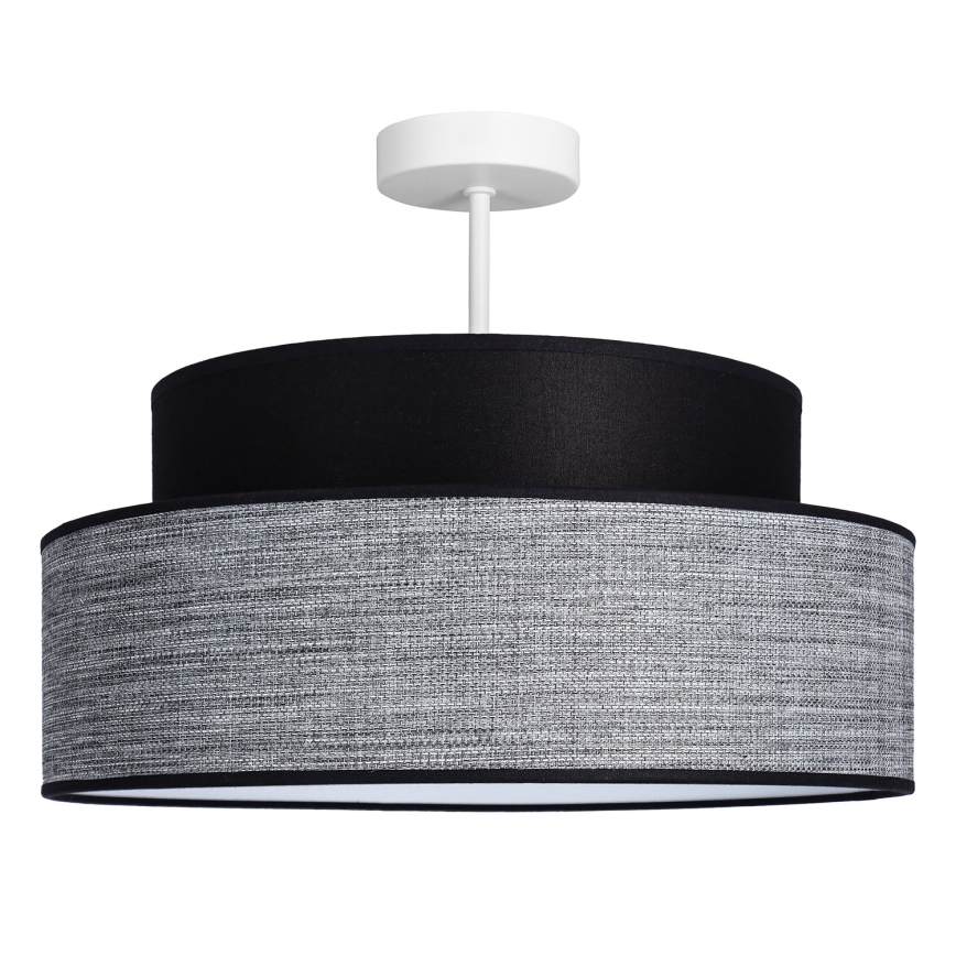 Lámpara de techo GRACE 1xE27/60W/230V negro/gris